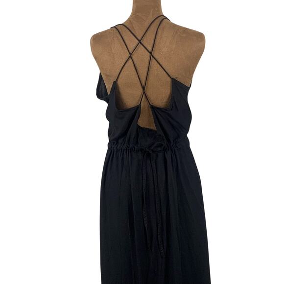 J^W Black Strappy V Neck Maxi Dress Size Medium - Picture 4 of 9